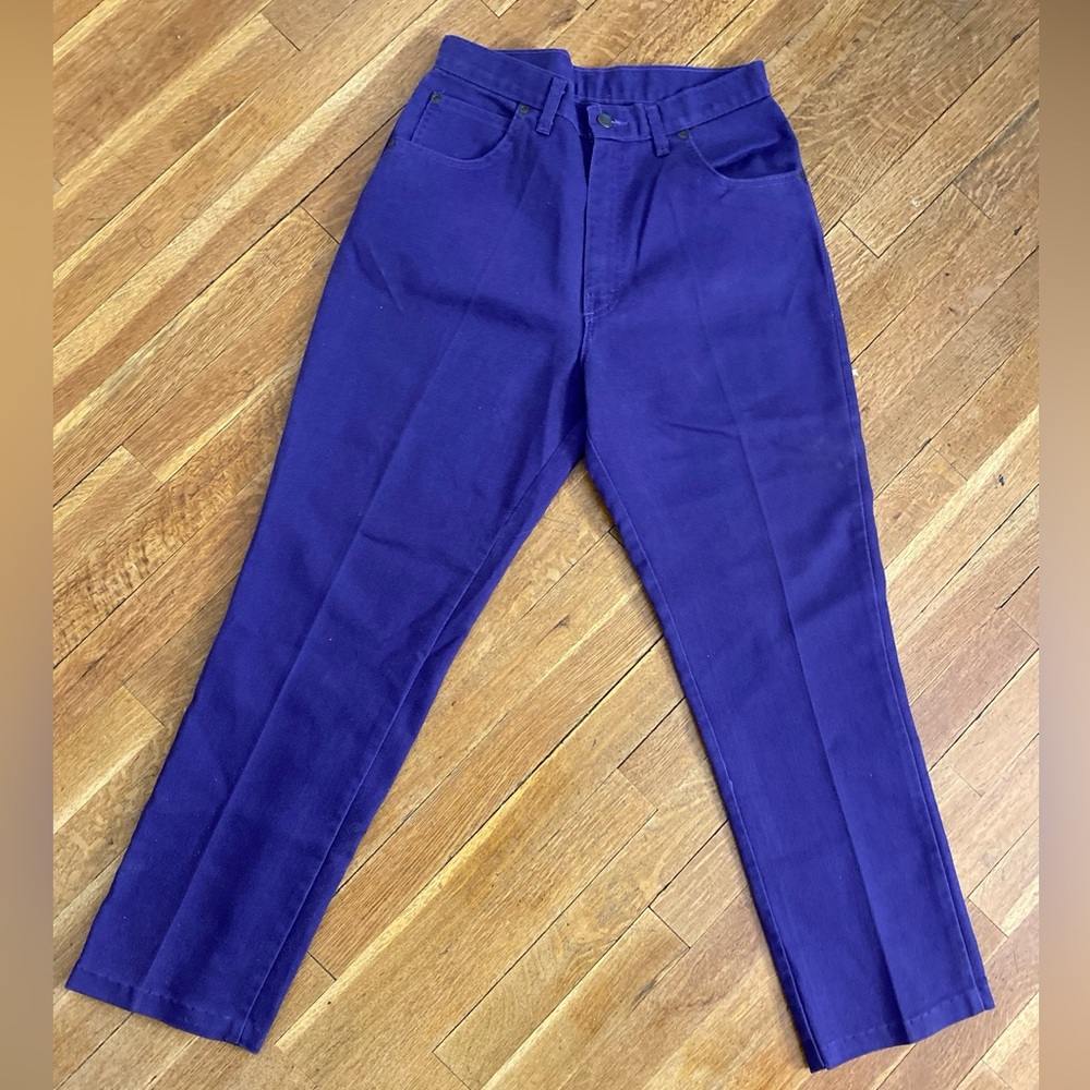 Shepler’s High Waist Western Jeans Women’s 28x28 Purple Cotton Polyester